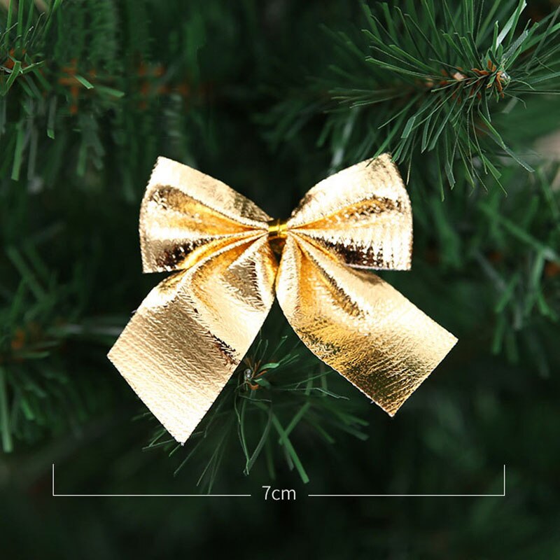 Set of 12 Christmas Bowknot Shaped Ornaments