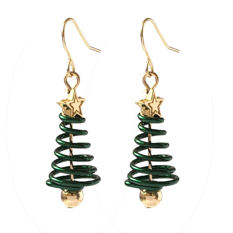 Women's Christmas Tree Shaped Earrings