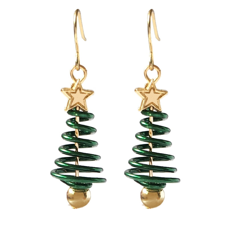 Women's Christmas Tree Shaped Earrings