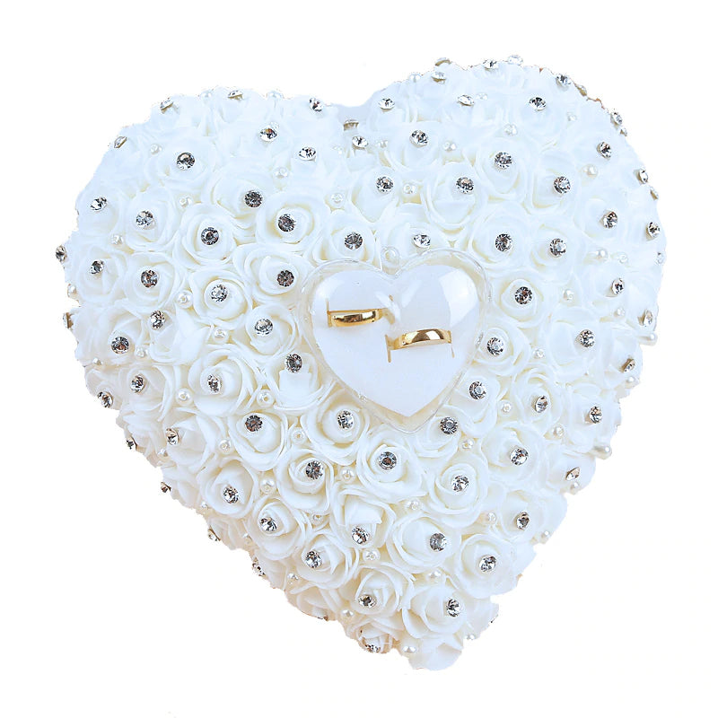 Heart Shaped Cushion for Wedding Rings