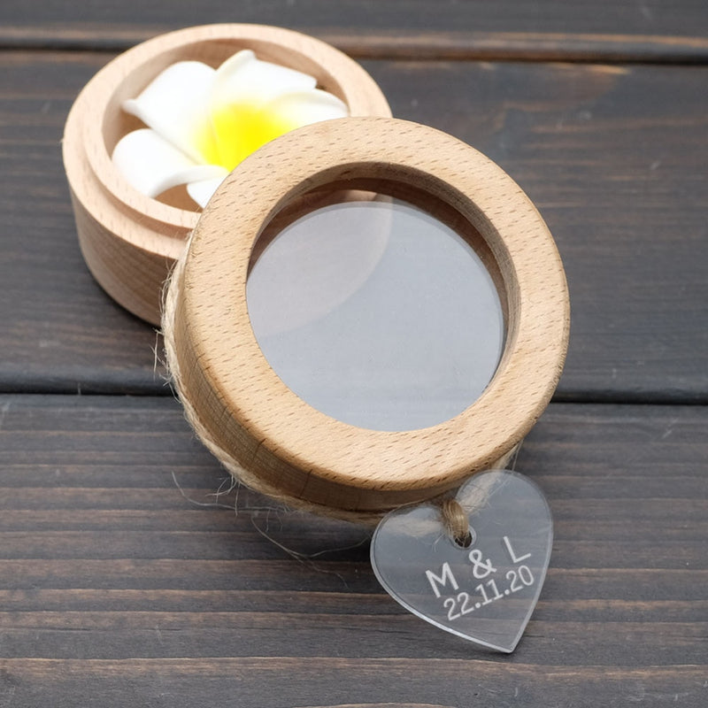 Wooden ring holder box, view 2 - MRSLM