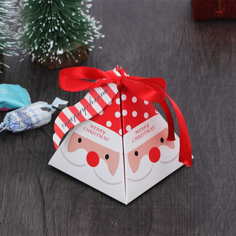 Triangle Shaped Christmas Gift Box 10 Pcs Set