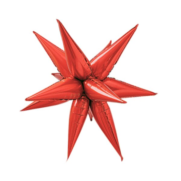 star shaped foil balloon set 12 pcs, view 2 - MRSLM