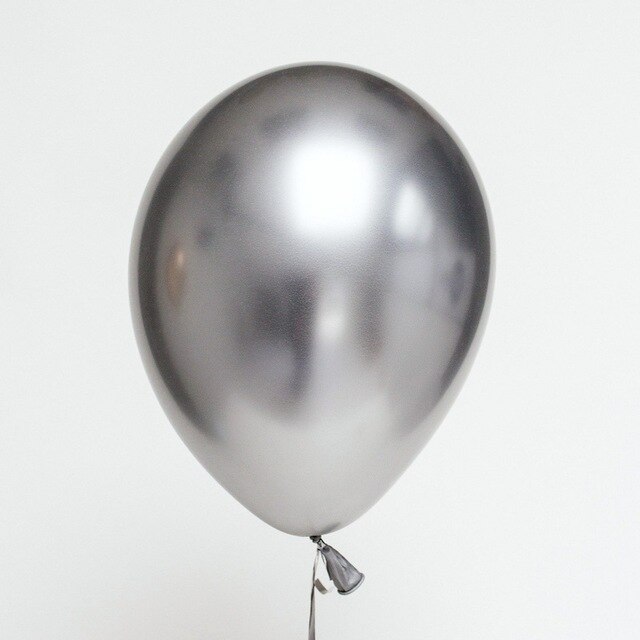 metallic latex balloon set 10 pcs, view 3 - MRSLM