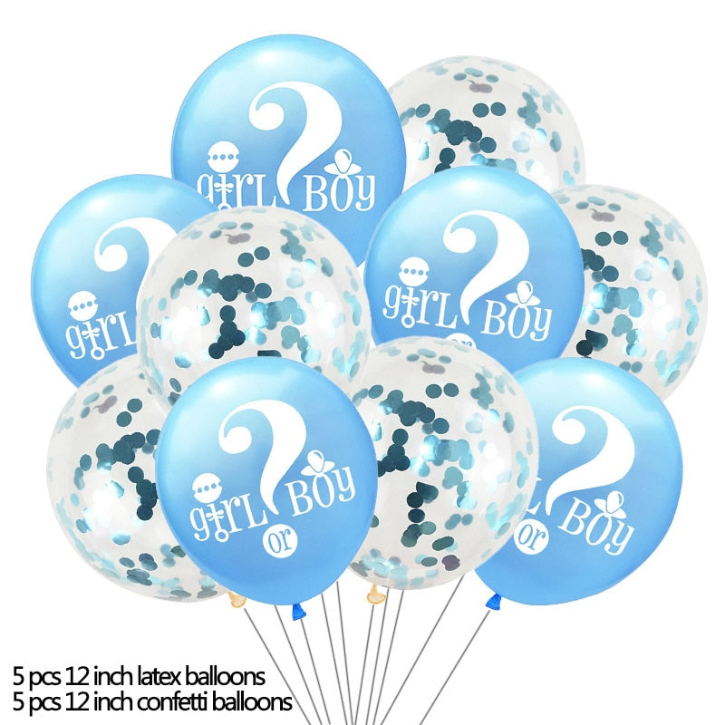 gender reveal party tableware set, view 13 - MRSLM