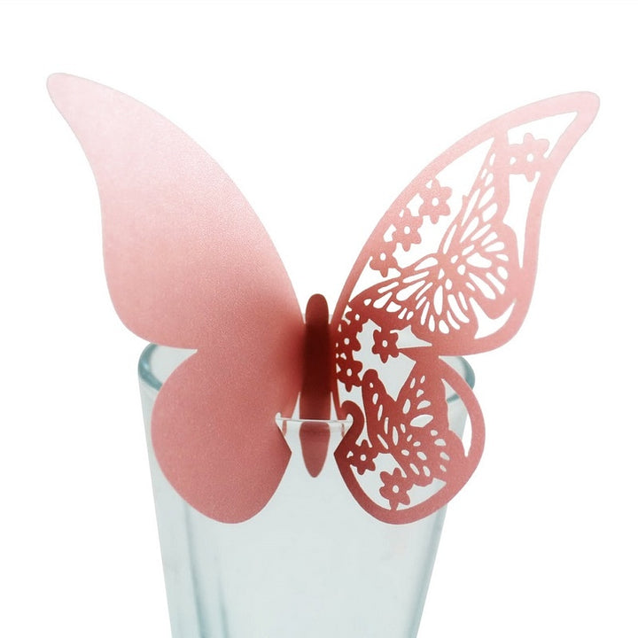 Butterfly Shaped Glass Tags