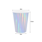 silver paper party tableware set, view 10 - MRSLM