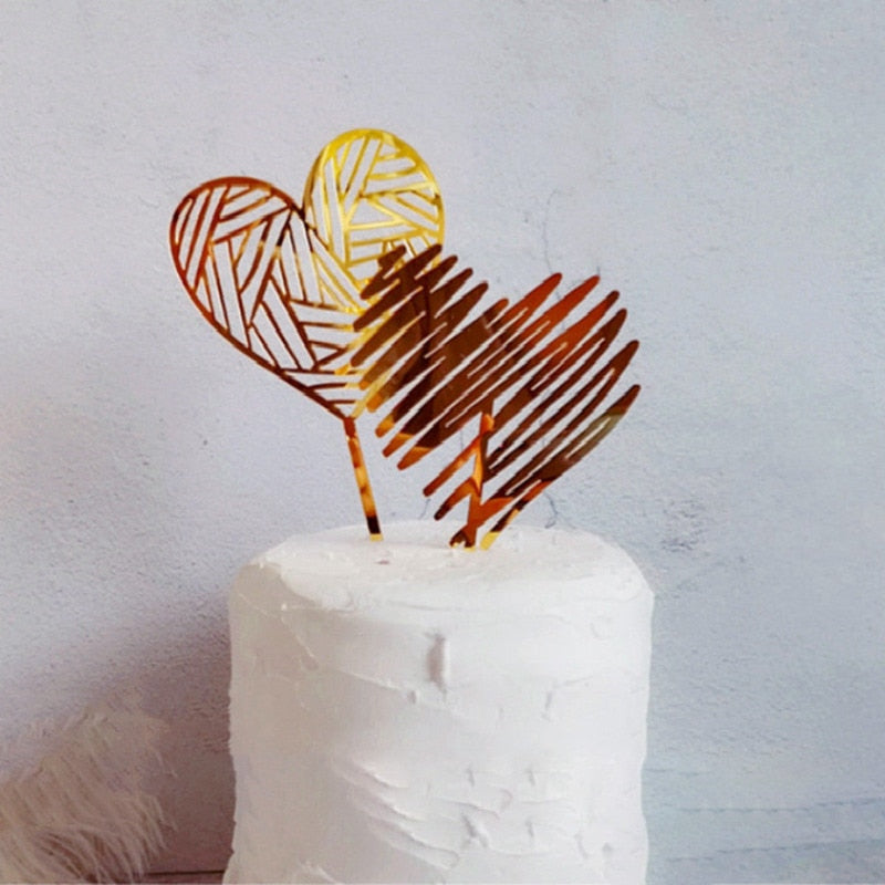 heart shaped cake topper, view 11 - MRSLM