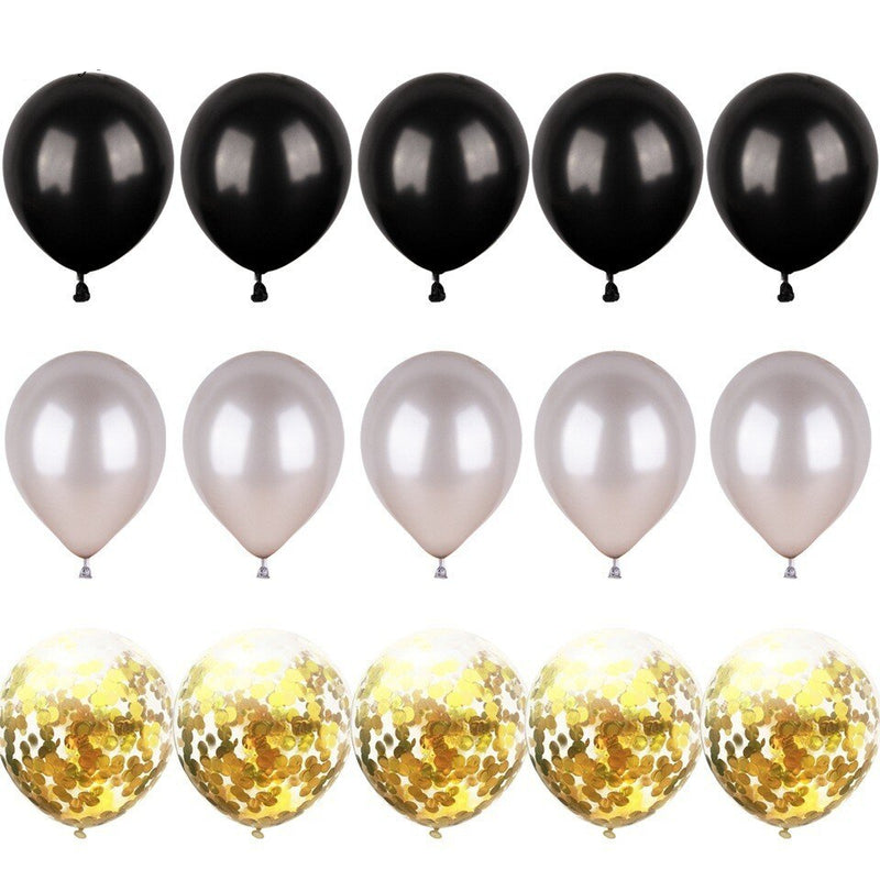 party balloon set with ribbon and confetti, view 41 - MRSLM