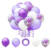 party balloon set with ribbon and confetti, view 38 - MRSLM