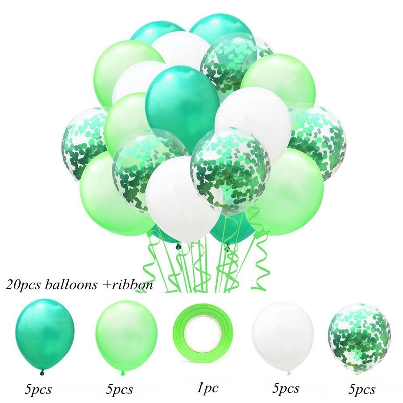 party balloon set with ribbon and confetti, view 2 - MRSLM