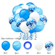 party balloon set with ribbon and confetti, view 7 - MRSLM