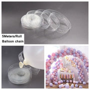 party balloon set with ribbon and confetti, view 10 - MRSLM