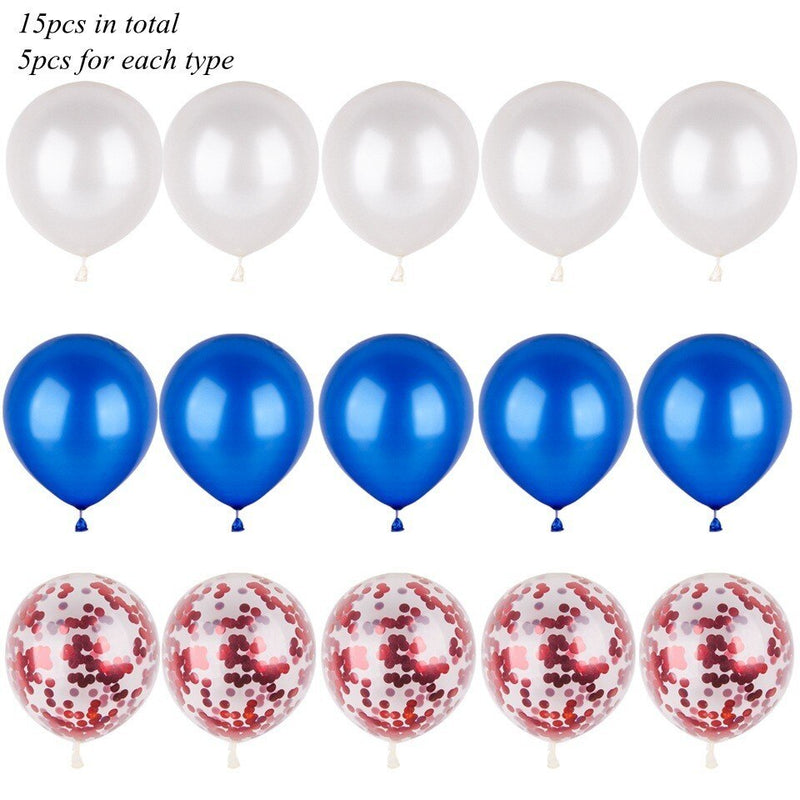 party balloon set with ribbon and confetti, view 12 - MRSLM