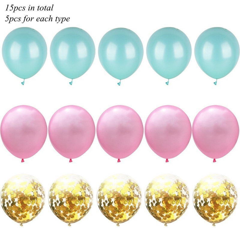 party balloon set with ribbon and confetti, view 28 - MRSLM