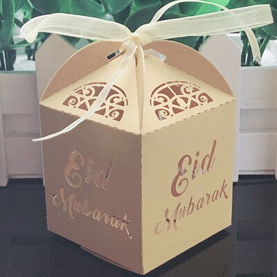 Happy Eid Mubarak Gift Box 10-100 Pcs Set