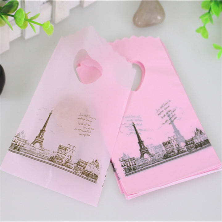 50 Pieces of Pink Eiffel Tower Bags