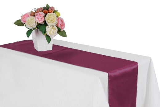 satin table runner, view 7 - MRSLM