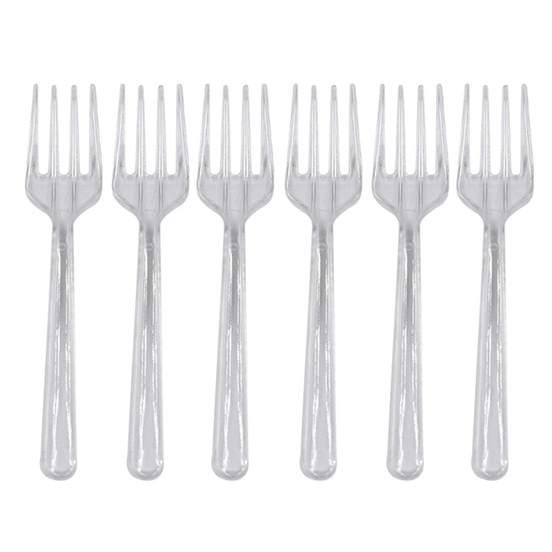 disposable plastic forks set, view 4 - MRSLM
