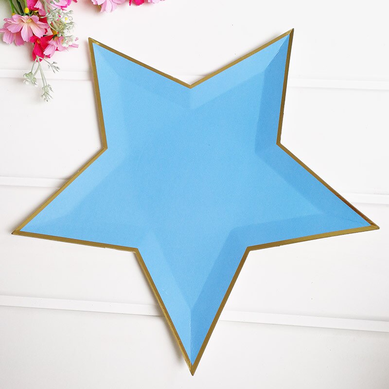 star shaped paper plates, view 5 - MRSLM