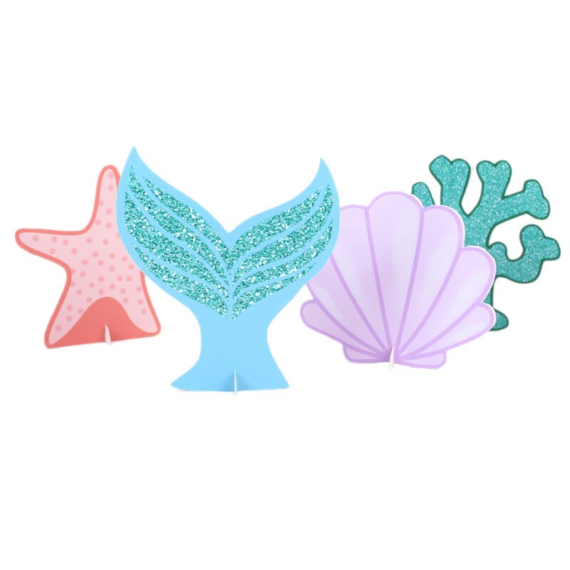 Shiny Mermaid Tail Table Centerpiece