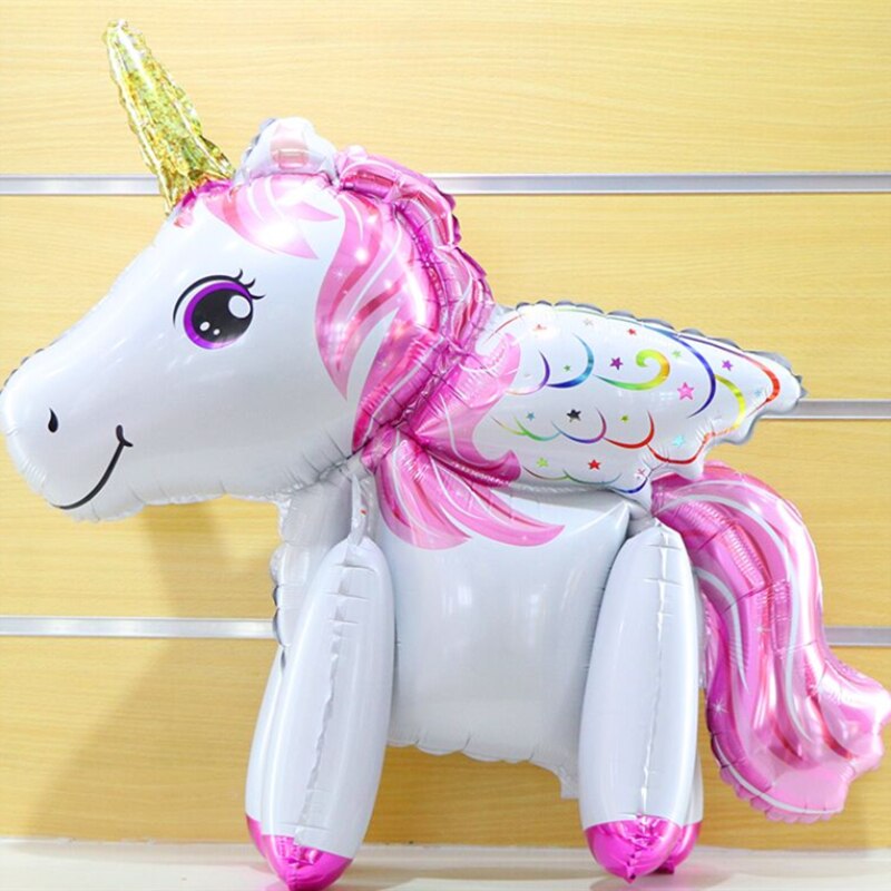 3D rainbow unicorn balloon, view 2 - MRSLM