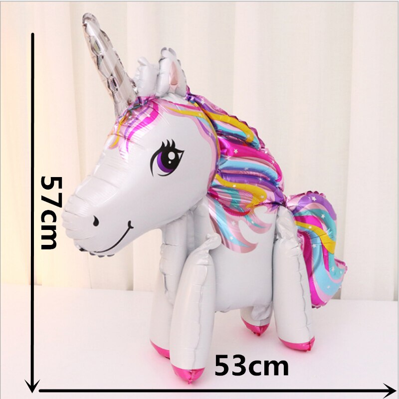 3D rainbow unicorn balloon, view 4 - MRSLM