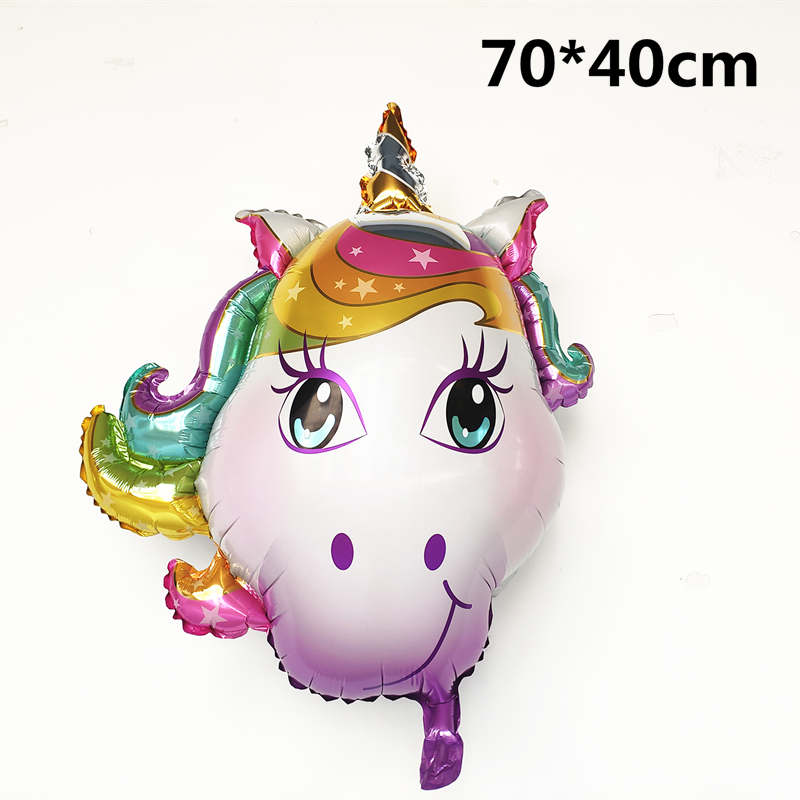 3D rainbow unicorn balloon, view 5 - MRSLM