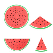 Watermelon shaped paper plates - MRSLM