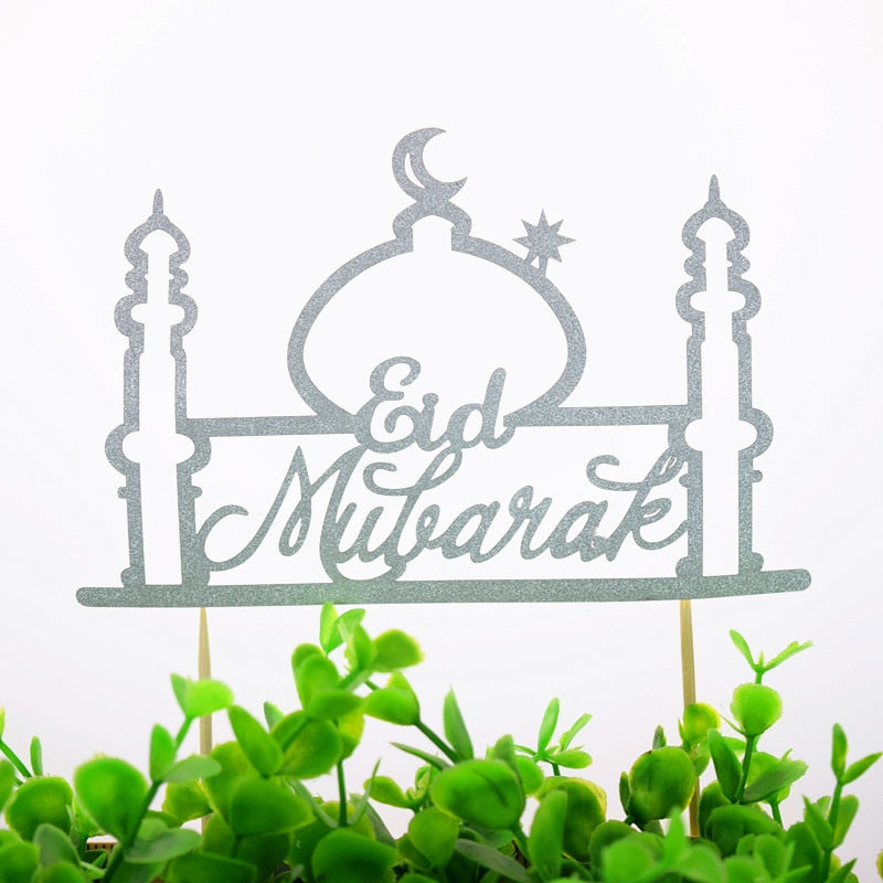 eid mubarak mosque cake topper, view 7 - MRSLM