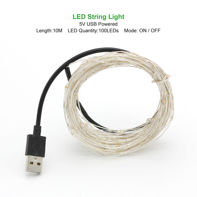 Waterproof LED Christmas garland, view 2 - MRSLM
