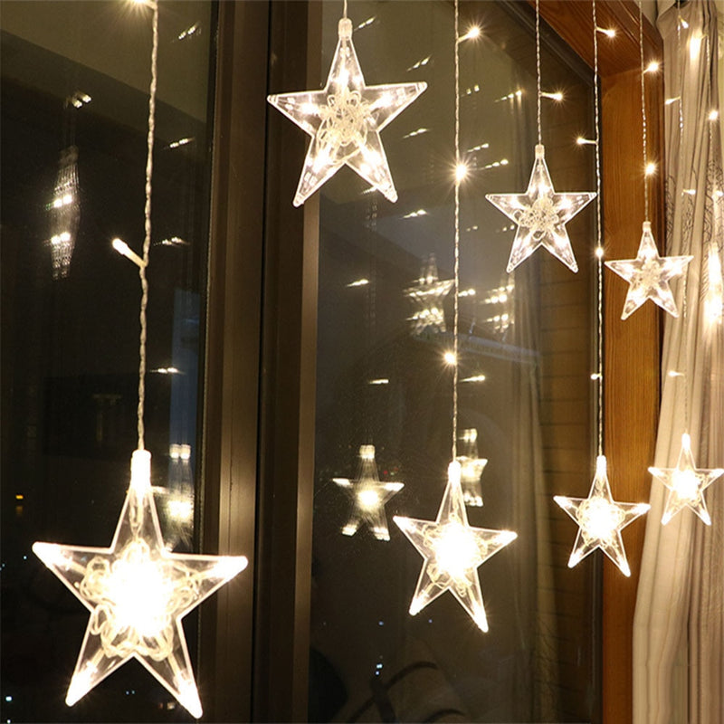 led string with star pendants, view 6 - MRSLM