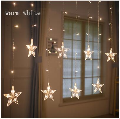 led string with star pendants, view 2 - MRSLM