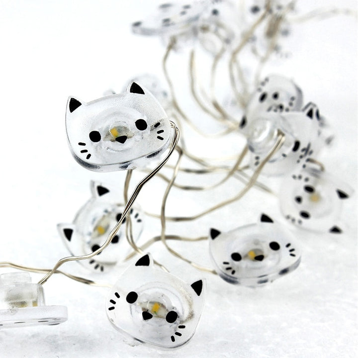 Cat Shaped 20 LEDs Fairy String