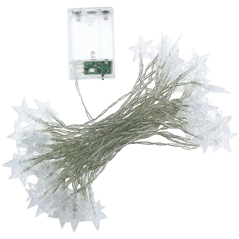 star shaped LED string lights, view 8 - MRSLM
