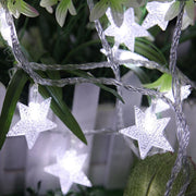 star shaped LED string lights, view 5 - MRSLM