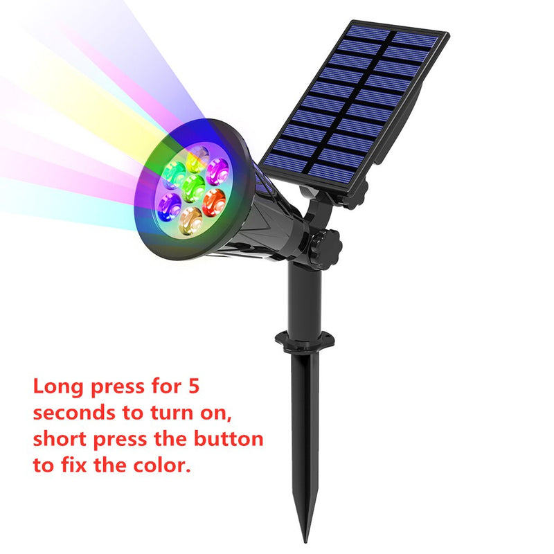 adjustable angle solar outdoor lawn lamp, view 4 - MRSLM