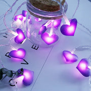 heart shaped LED string light, view 10 - MRSLM