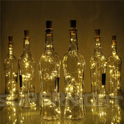 20 led copper wire string lights with bottle stopper - MRSLM