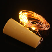 20 led copper wire string lights with bottle stopper, view 4 - MRSLM