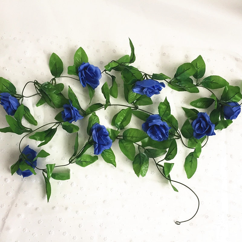 Silk roses garland, view 6 - MRSLM