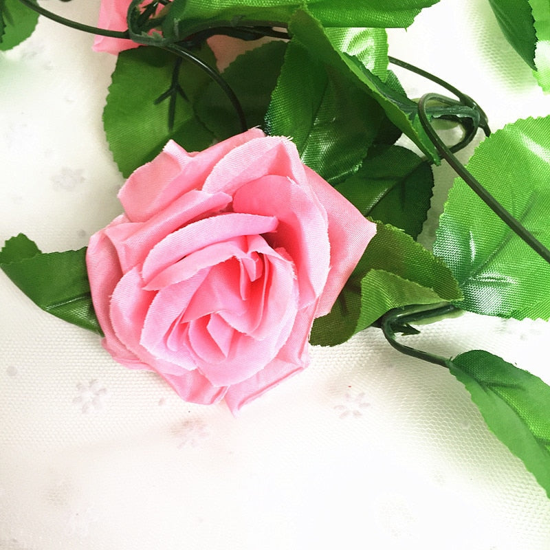 Silk roses garland, view 13 - MRSLM