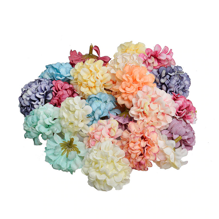 Artificial Hydrangea Flowers for Party 10 Pcs Set