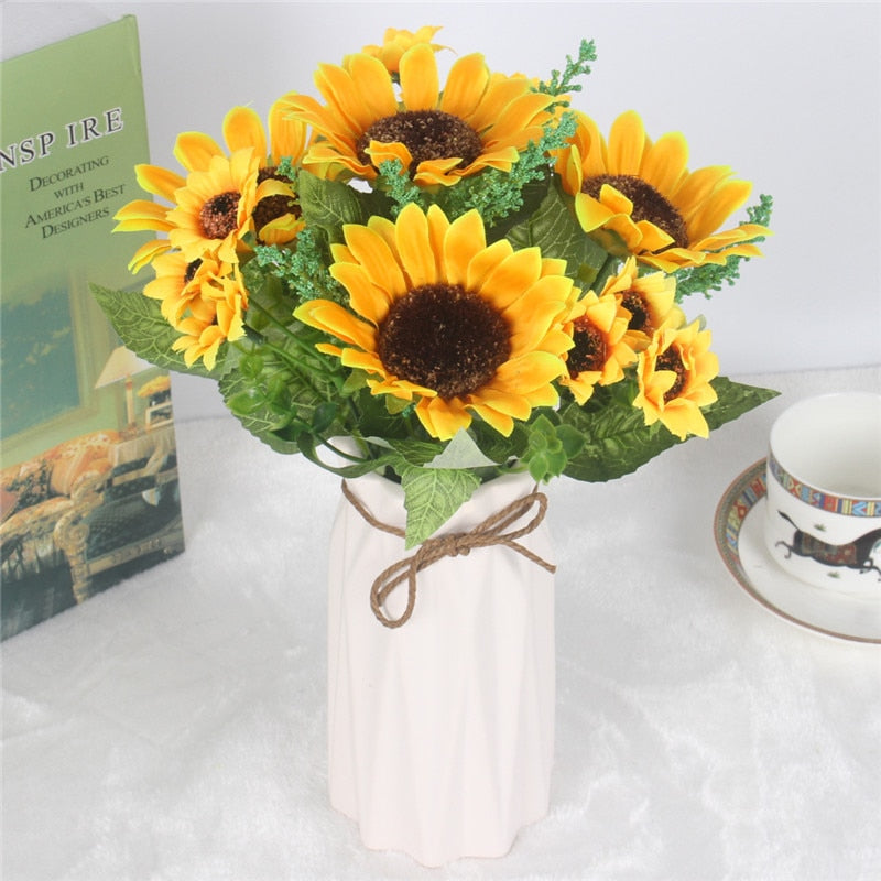 artificial sunflower bouquet, view 6 - MRSLM