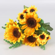 artificial sunflower bouquet, view 2 - MRSLM
