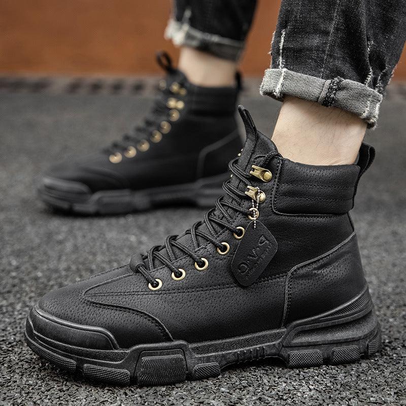 men's high-top retro suede desert boots - MRSLM
