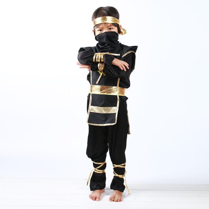 Kid's Black Ninja Cosplay Costume