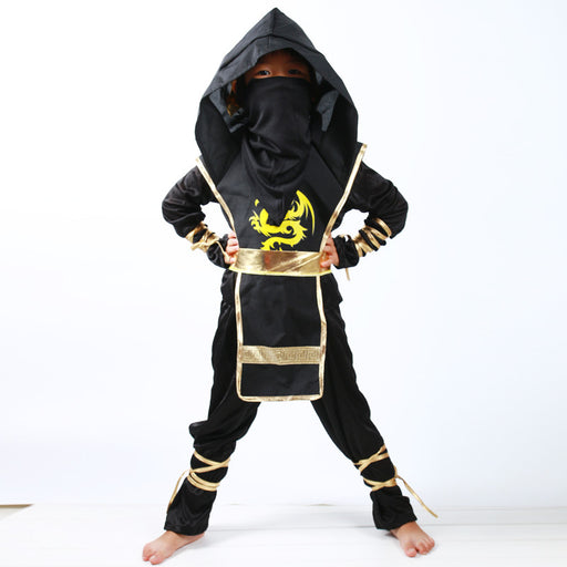 kid's black ninja cosplay costume - MRSLM