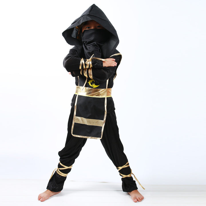 Kid's Black Ninja Cosplay Costume