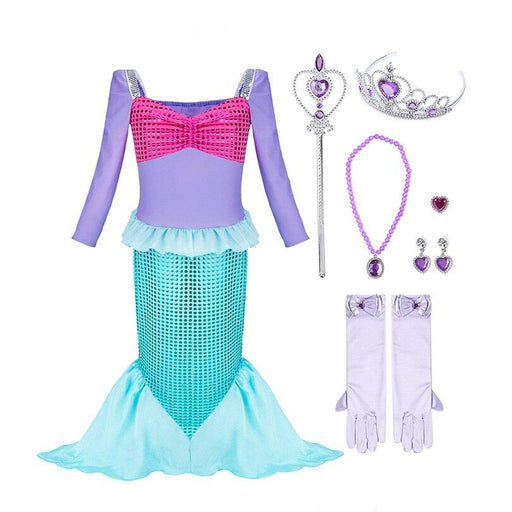 sequined mermaid dress for girls - MRSLM